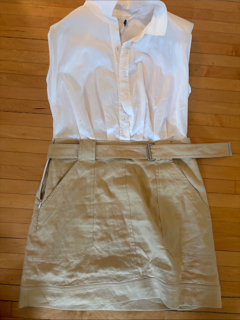 NWT Simkhai Women’s High-Waist Tan Belted dress
